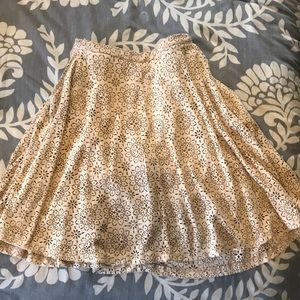 Floral Cut-out Skirt